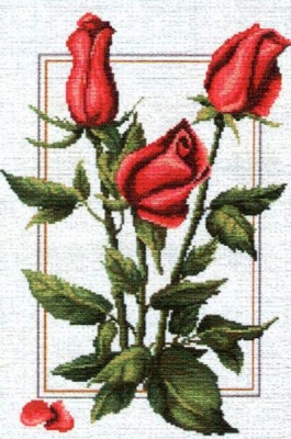 Индивидуальный подбор бисера по схеме ЧМ Ц-275 "Красные розы"